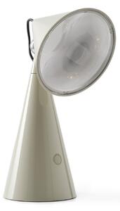 Stolové Lampa Tom Dixon, POSE, stmievateľné, Sivá, Obývacia izba, Plast, Dizajnový