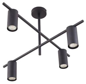 Stropné Lampa Lindby, Marilou, stmievateľné, Čierna, Obývacia izba, Kov, Moderný
