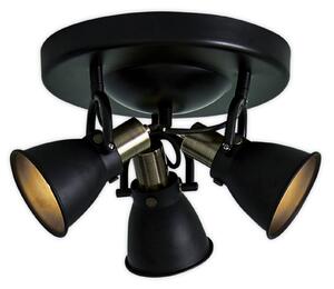Stropné Lampa Markslöjd, Alton, stmievateľné, Čierna, Obývacia izba, Kov