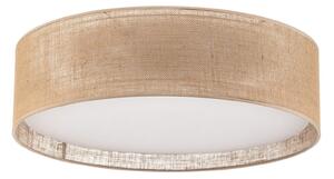 Stropné Lampa TK Lighting, Juta, stmievateľné, Béžová, Obývacia izba, Tkanina / Textil
