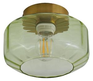 Stropné Lampa Lindby, Hildur, stmievateľné, Zelená, Jedáleň, Sklo