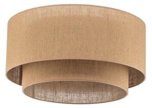 Stropné Lampa Euluna, Boho jute, stmievateľné, Hnedá / Hrdzavá, Obývacia izba, Tkanina / Textil, Boho