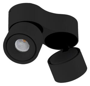 Stropné Lampa Arcchio, Rotari, stmievateľné, Čierna, Obývacia izba, Hliník, Moderný