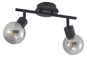 Stropné Lampa Lindby, Eridia, stmievateľné, Čierna, Obývacia izba, Kov, Moderný
