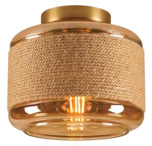 Stropné Lampa SLV, Pantilo Rope 19, stmievateľné, Hnedá / Hrdzavá, Obývacia izba, Sklo, Moderný