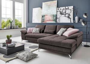 ROHOVÁ SEDAČKA, textil, tmavohnedá Sit & More - Sedačky, Online Only