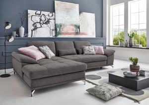ROHOVÁ SEDAČKA, textil, sivá Sit & More - Sedačky, Online Only