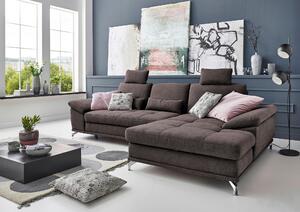 ROHOVÁ SEDAČKA, textil, tmavohnedá Sit & More - Sedačky, Online Only