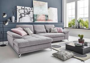 ROHOVÁ SEDAČKA, textil, strieborná Sit & More - Sedačky, Online Only