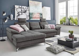 ROHOVÁ SEDAČKA, textil, sivá Sit & More - Sedačky, Online Only