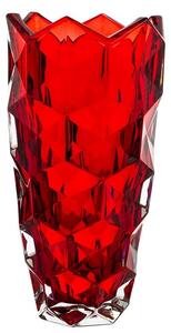 KRIŠTÁĽOVÁ VÁZA BOHEMIA LUNAR RED 280MM