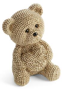 DEKORAČNÁ SOŠKA BEAR 7X9 CM ŠAMPANSKÁ