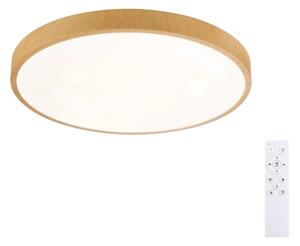 Brilagi-LED Stmievateľné svietidlo GLASS POOL DOUBLE LED/48W/230V 40 cm drevený dekor+DO