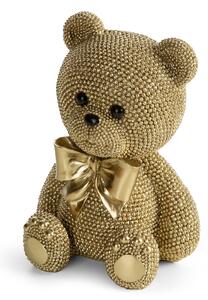 DEKORAČNÁ SOŠKA BEAR 13X17 CM ŠAMPANSKÁ