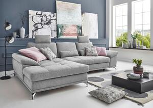 ROHOVÁ SEDAČKA, textil, strieborná Sit & More - Sedačky, Online Only