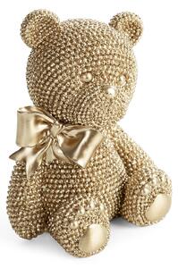 DEKORAČNÁ SOŠKA BEAR 10X13 CM ŠAMPANSKÁ