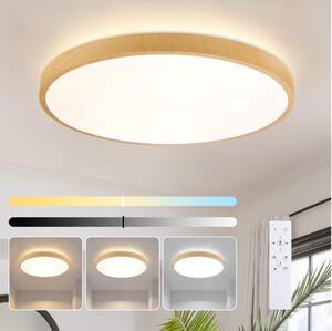 Brilagi-LED Stmievateľné svietidlo GLASS POOL DOUBLE LED/80W/230V 60 cm dek. dreva+DO