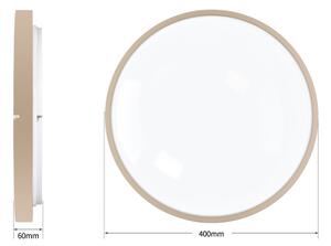 Brilagi - stmievateľné LED svietidlo GLASS POOL DOUBLE LED/48W/230V 40 cm béžová + diaľkový ovládač
