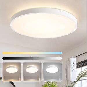 Brilagi - stmievateľné LED svietidlo GLASS POOL DOUBLE LED/80W/230V 60 cm biele + diaľkový ovládač