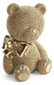 DEKORAČNÁ SOŠKA BEAR 13X17 CM ŠAMPANSKÁ