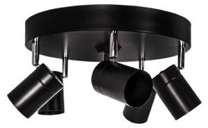 Stropné Lampa By Rydéns, Correct, stmievateľné, Čierna, Obývacia izba, Kov, Moderný
