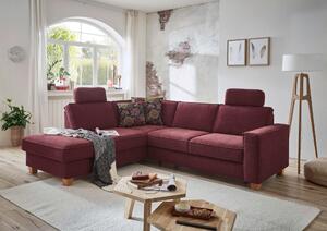 ROHOVÁ SEDAČKA, textil, tmavočervená Sit & More - Sedačky, Online Only