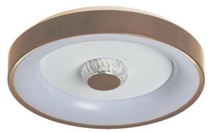Searchlight 89735-38LT - LED stmievateľné stropné svietidlo POLKA 24W/230V + 6W pr. 38,5 cm hnedé