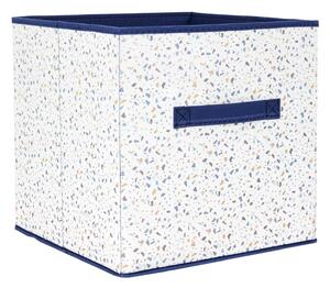 Home Deco Kids Látkový úložný box terrazzo modrý 30x30x30 cm