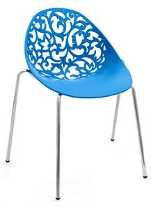 Tutumi, moderná stolička Vivien, modrá, KRZ-08521