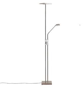 Stojacie Lampa Lindby, Jonne, stmievateľné, Metalická, Obývacia izba, Kov, Moderný
