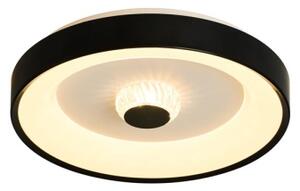 Searchlight 89735-38BK - LED stmievateľné stropné svietidlo POLKA 24W/230V + 6W priemer 38,5 cm čierna