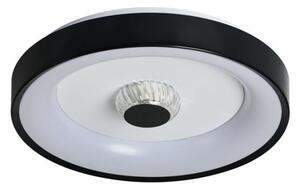 Searchlight 89735-38BK - LED stmievateľné stropné svietidlo POLKA 24W/230V + 6W priemer 38,5 cm čierna