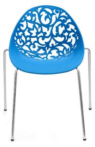 Tutumi, moderná stolička Vivien, modrá, KRZ-08521