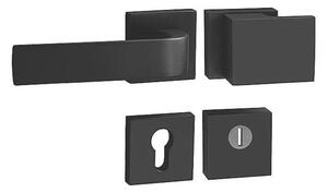 Bezpečnostné kovanie MP TI - CUBO / CINTO - HR 3230/2732 (BS - Čierna matná), kľučka-kľučka, PZ PLUS s otvorem pro vložku, MP BS (čierna mat)