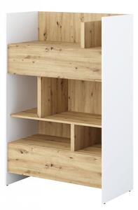 Mirjan24 Regál Bed-Concept BC-26, Farby: biela / dub artisan Mirjan24 5903211344596