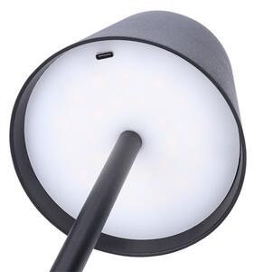 Solight WO69-B - LED stmievateľná nabíjateľná dotyková stolová lampa LUCCA LED/3,7V 2000 mAh čierna
