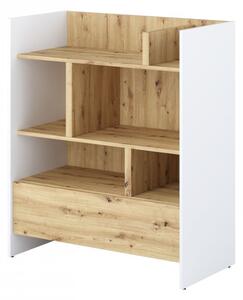 Mirjan24 Regál Bed-Concept BC-25, Farby: biela / dub artisan Mirjan24 5903211344565
