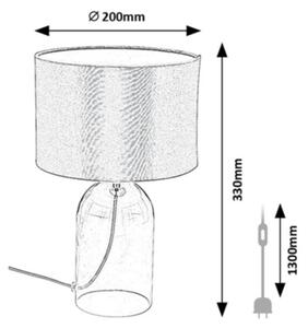 Rabalux 74047 - Stolová lampa LUXIN 1xE14/40W/230V pr. 20 cm