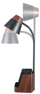 Immax 08999L - LED+CCT stmievateľná stolná lampa s bezdrôtovým nabíjaním QI IDEAL LED/8W/230V hnedá