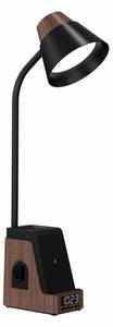 Immax 08999L - LED+CCT stmievateľná stolná lampa s bezdrôtovým nabíjaním QI IDEAL LED/8W/230V hnedá