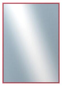 DANTIK - Zrkadlo v rámu, rozmer s rámom 50x70 cm z lišty Hliník červená m. (7002244)