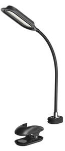 Immax 08998L - LED+CCT stmievateľná stolná lampa s klipom CLIP 7,5W/230V čierna