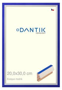 DANTIK rám na obraz 20x30 | EVOQUE modrá (Sklo Čiré)