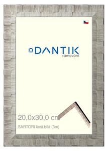 DANTIK rám na obraz 20x30 | SARTORI kost.bílá (Sklo Čiré)