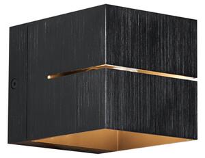 Moderné nástenné svietidlo Gunmetal so svetelným efektom - Transfer Groove