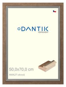DANTIK rám na obraz 50x70 | AMALFI okrová (Plexi Čiré)