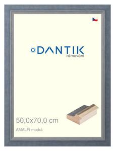 DANTIK rám na obraz 50x70 | AMALFI modrá (Plexi Čiré)