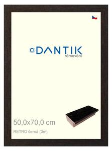 DANTIK rám na obraz 50x70 | RETRO černá (Plexi Čiré)