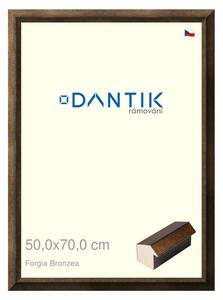 DANTIK rám na obraz 50x70 | Forgia Bronzea (Plexi Čiré)