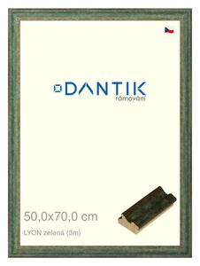 DANTIK rám na obraz 50x70 | LYON zelená (Plexi Čiré)